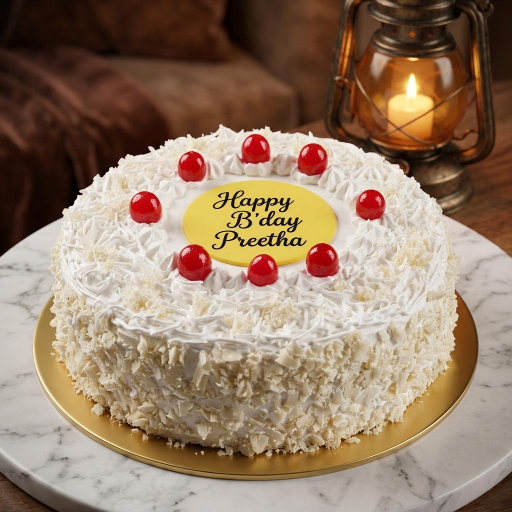 Preetha White Forest Cake